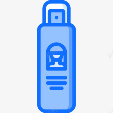 气雾剂发型5蓝色图标图标