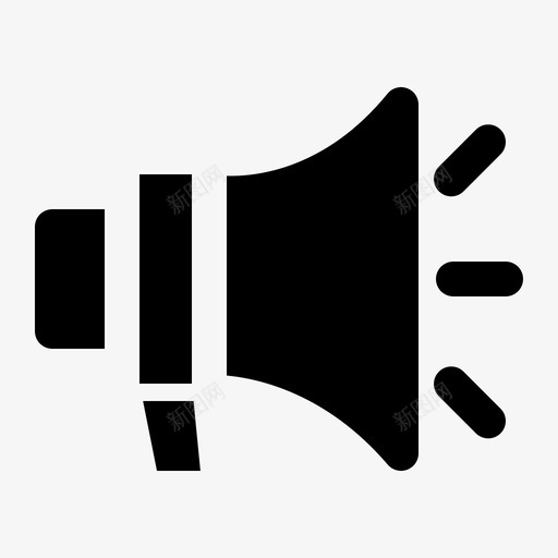 促销营销扩音器图标svg_新图网 https://ixintu.com 促销 声音 扩音器 扬声器 符号 营销