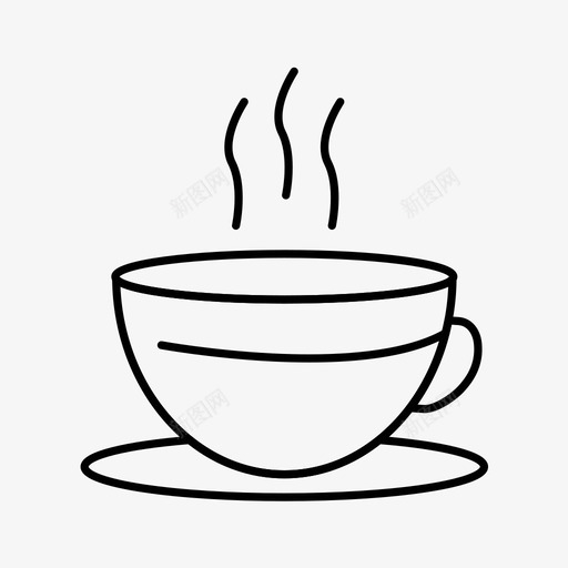 杯子咖啡豆咖啡图标svg_新图网 https://ixintu.com 咖啡 咖啡豆 图标 杯子 杯茶 轮廓 马克