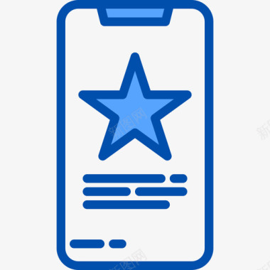 智能手机博客10蓝色图标图标