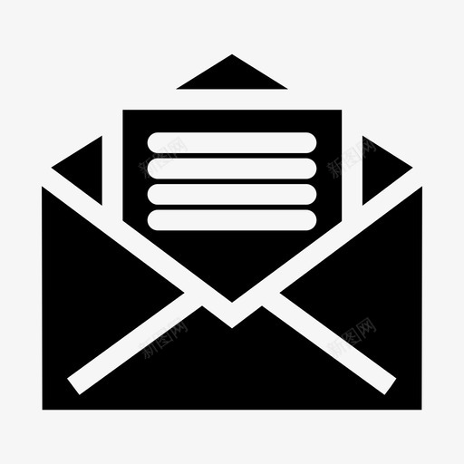 菜单电子邮件信封图标svg_新图网 https://ixintu.com 便笺 信封 消息 电子邮件 菜单