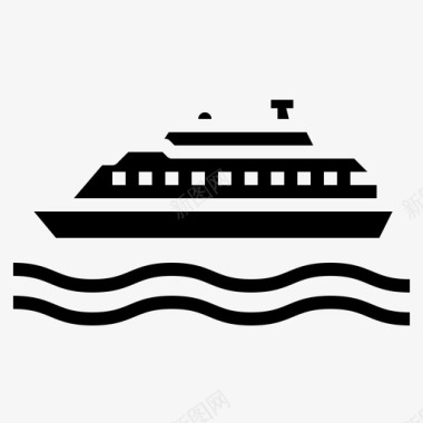 渡船巡洋舰海洋图标图标