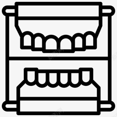 模具牙科56线性图标图标