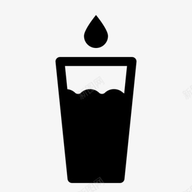 饮用水饮料杯子图标图标