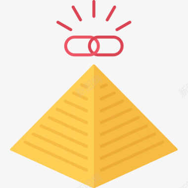 金字塔seo88扁平图标图标