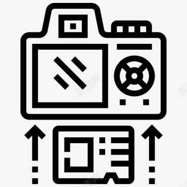 存储器照相机卡片图标图标
