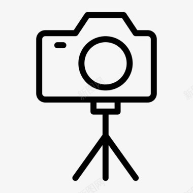 相机三脚架照片摄影图标图标