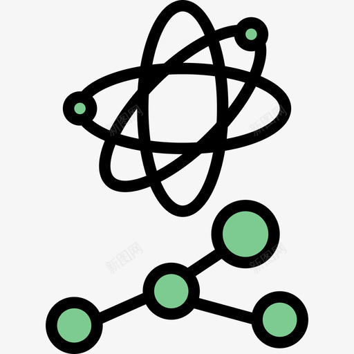 原子现代教育3线条色彩图标svg_新图网 https://ixintu.com 原子 教育 现代 线条 色彩
