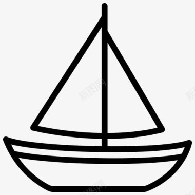 船帆船游艇图标图标
