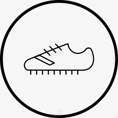 鞋运动线图标图标