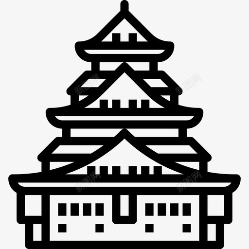 Castle日本66直系图标svg_新图网 https://ixintu.com 日本 直系