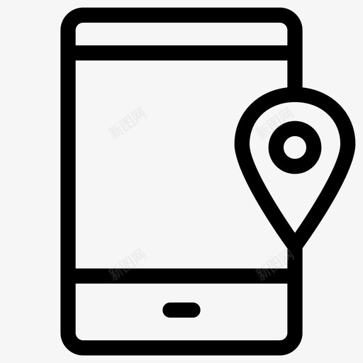 移动位置地图pin图标svg_新图网 https://ixintu.com pin 位置 地图 移动 联系人