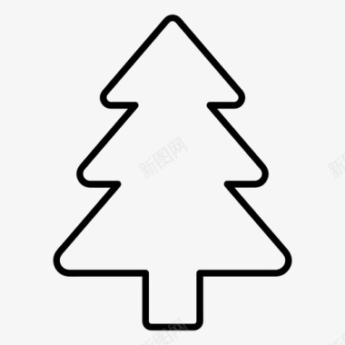 树圣诞自然图标图标