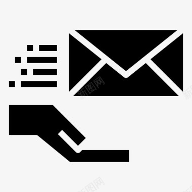 电子邮件共享空间9填充图标图标