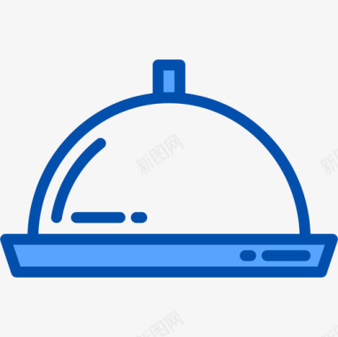64号厨房托盘蓝色图标图标
