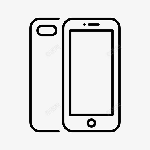 Iphone苹果产品线性图标svg_新图网 https://ixintu.com Iphone 产品 线性 苹果