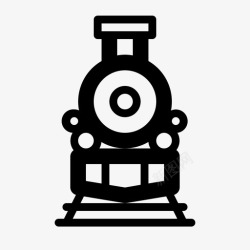 传统交通蒸汽火车古董假日图标高清图片