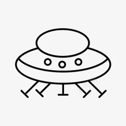 太空船的轮廓太空太空船轮廓图标高清图片