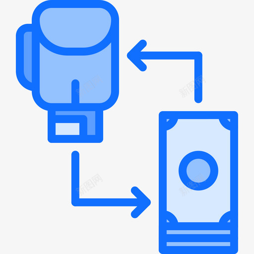 交换拳击11蓝色图标svg_新图网 https://ixintu.com 交换 拳击 蓝色