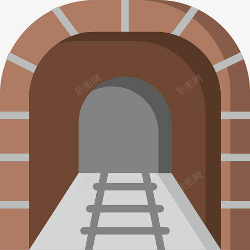 隧道29号铁路平坦图标svg_新图网 https://ixintu.com 29号 平坦 铁路 隧道