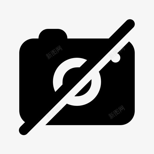 禁用相机照片用户界面必不可少的固体图标svg_新图网 https://ixintu.com 不可 固体 少的 必不 照片 用户界面 相机 禁用