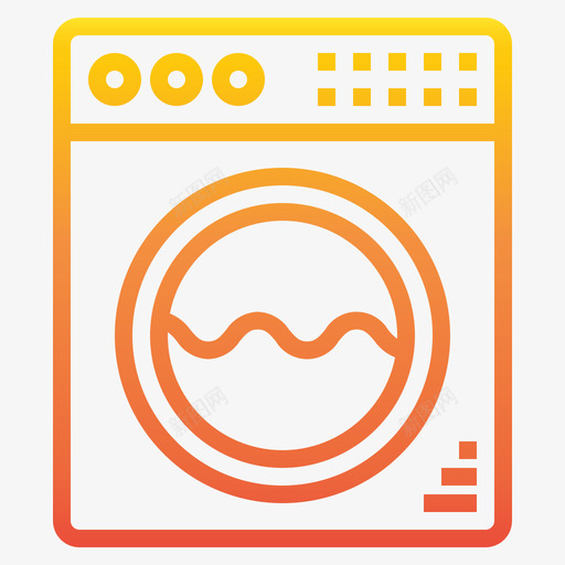 洗衣机家用设备10坡度图标svg_新图网 https://ixintu.com 坡度 家用 洗衣机 设备