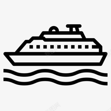 渡轮船巡洋舰图标图标