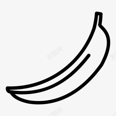 香蕉吃水果图标图标