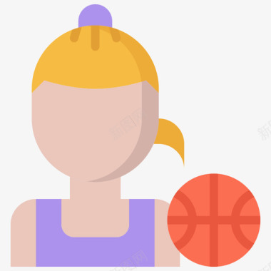 篮球运动员46号持平图标图标