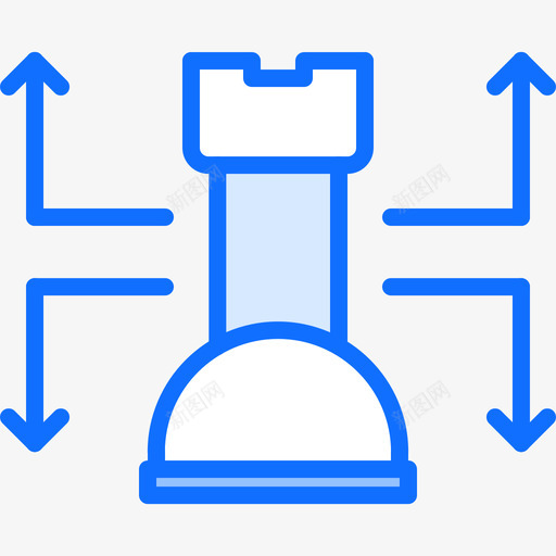 下棋下棋11蓝色图标svg_新图网 https://ixintu.com 下棋 蓝色