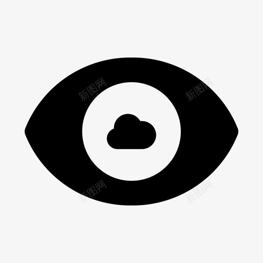 云眼隐藏服务器图标svg_新图网 https://ixintu.com 字形 服务器 眼云眼 眼睛 视图 隐藏