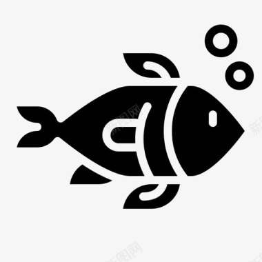 鱼动物三文鱼图标图标