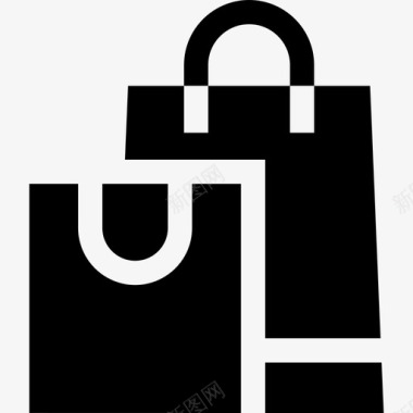 购物袋购物中心30装满图标图标