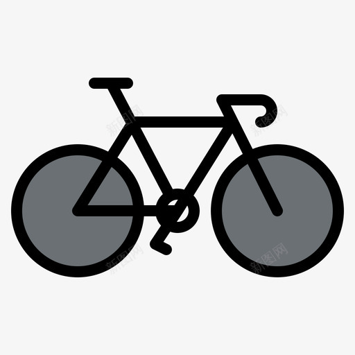自行车生活方式45线性颜色图标svg_新图网 https://ixintu.com 生活方式 线性 自行车 颜色