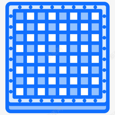 棋盘国际象棋11蓝色图标图标