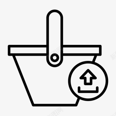 购物篮购物商店图标图标