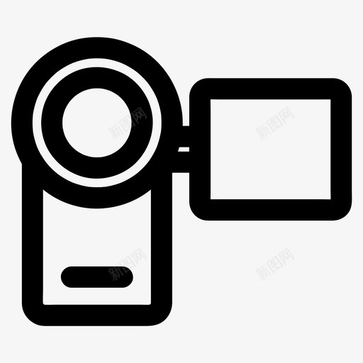 便携式摄像机设备电子图标svg_新图网 https://ixintu.com 便携式 摄像机 电子 视频 设备 配件