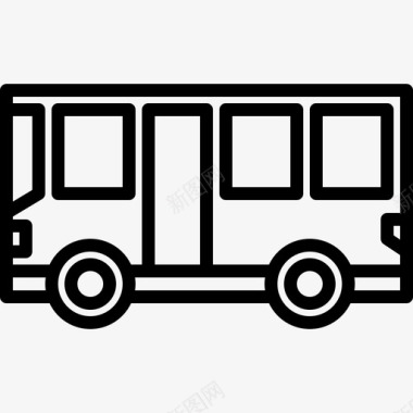 城市巴士汽车交通工具图标图标