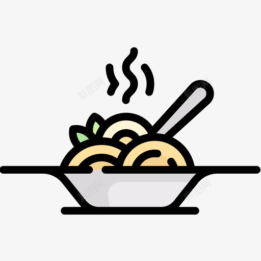 食物84号餐厅线性颜色图标svg_新图网 https://ixintu.com 84号 线性 颜色 食物 餐厅