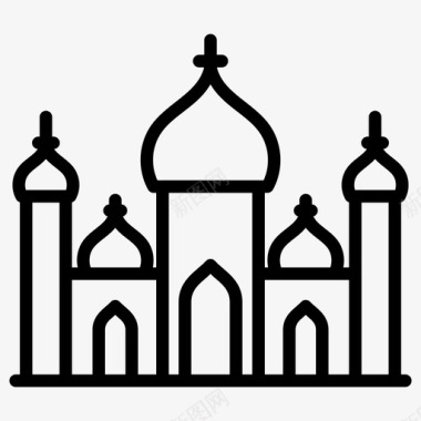 巴德沙希清真寺建筑巴德沙希清真寺历史清真寺图标图标
