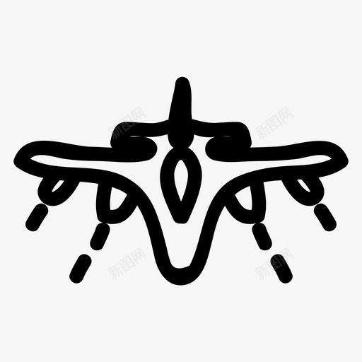 飞机轰炸机战斗机图标svg_新图网 https://ixintu.com 军用 喷气式 战斗机 轰炸机 飞机