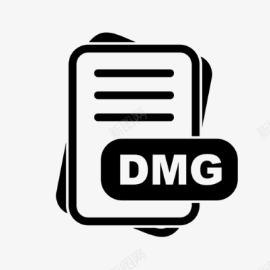 dmg文件扩展名文件格式文件类型集合图标包图标