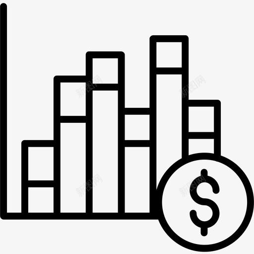 条形图财务116线性图标svg_新图网 https://ixintu.com 条形图 线性 财务