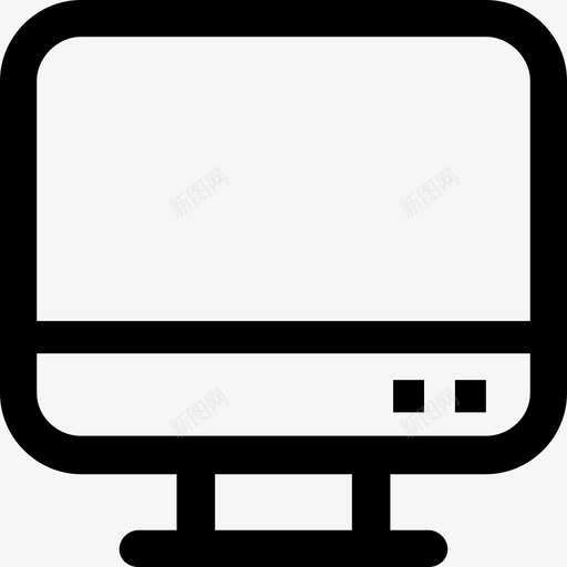 电脑显示器个人电脑图标svg_新图网 https://ixintu.com 个人电脑 屏幕 技术 显示器 电脑
