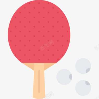乒乓球运动器材13平板图标图标
