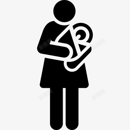母亲孕妇15岁已填充图标svg_新图网 https://ixintu.com 填充 孕妇 母亲