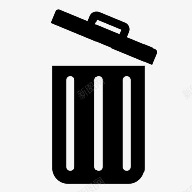 垃圾环境垃圾桶图标图标