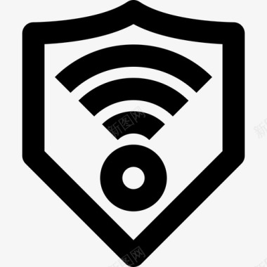 Wifi网络安全33线性图标图标
