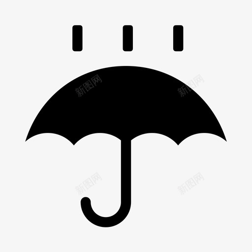 雨伞雨伞雨雨伞和雨图标svg_新图网 https://ixintu.com 伞雨 保护 天气 雨伞