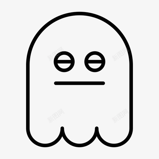 鬼魂表情符号万圣节图标svg_新图网 https://ixintu.com 1行 万圣节 瞌睡 符号 表情 鬼魂